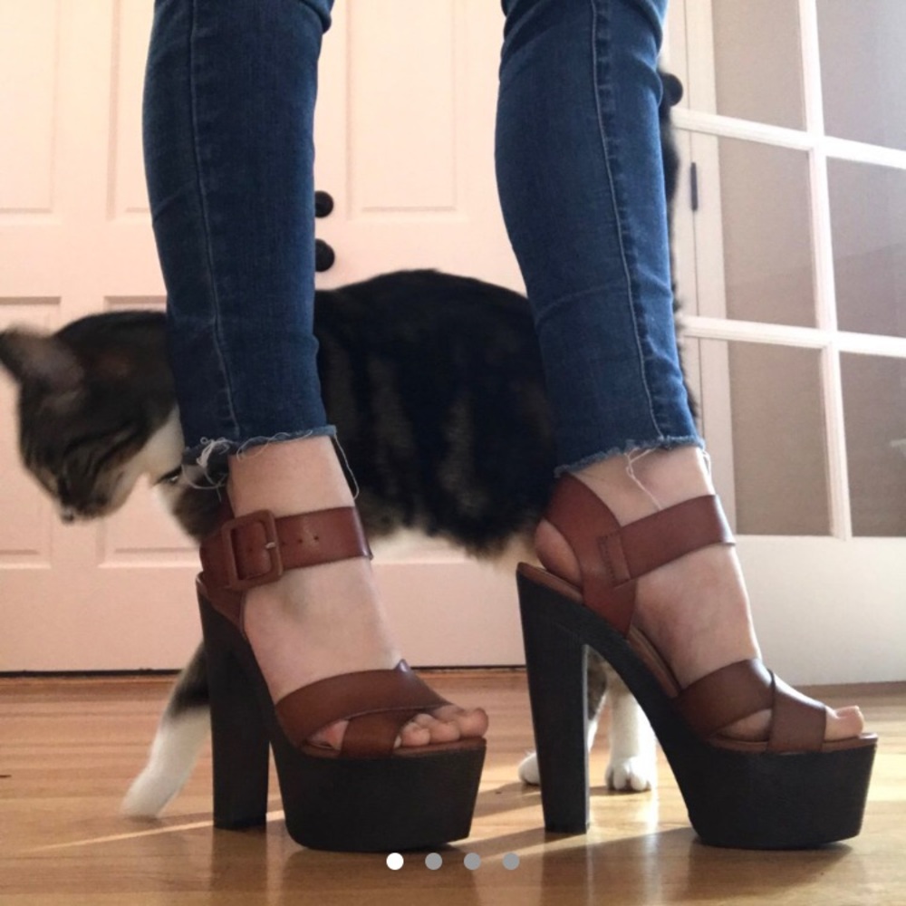High Heel Buckle Sandals